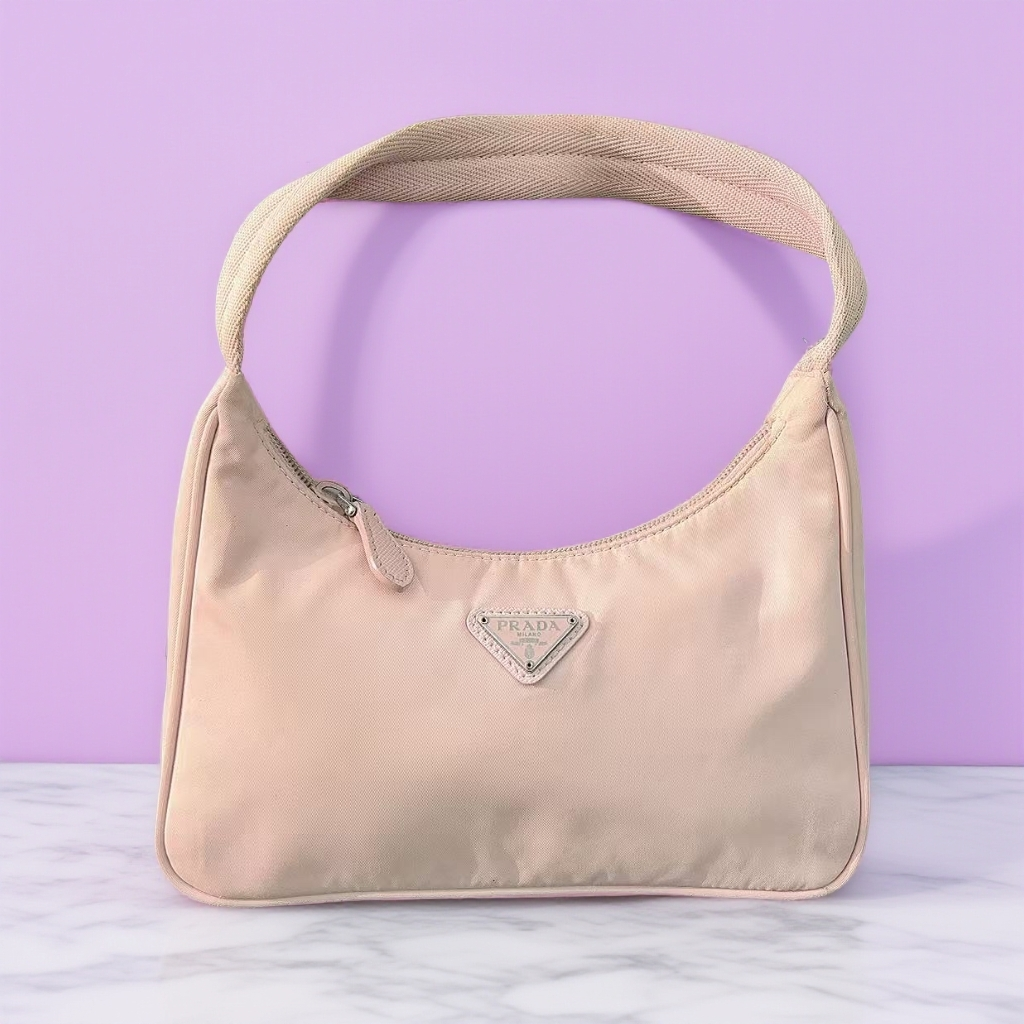 95新 Prada/普拉达 浅色腋下包 1682 6379