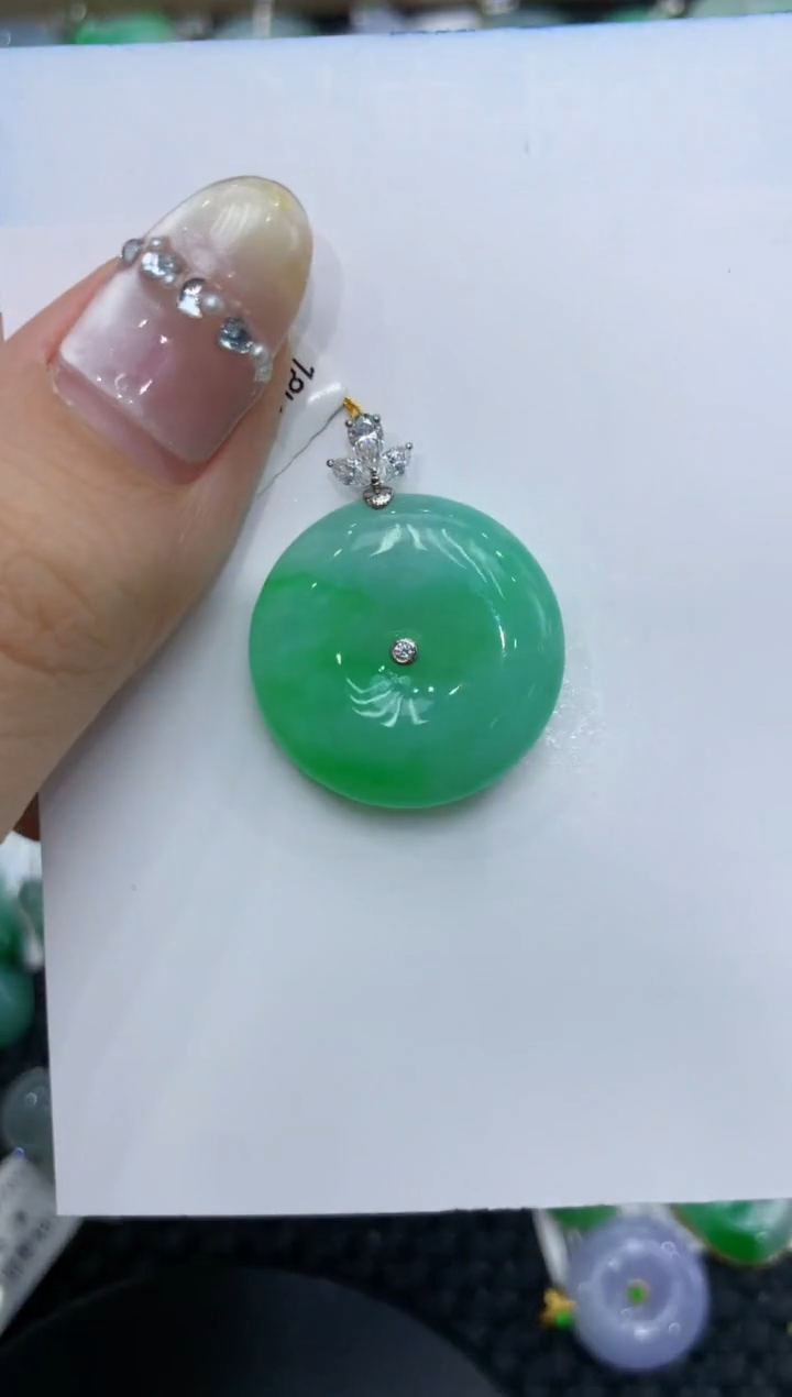 【闪购商品】翡翠颈饰18K金镶嵌 222222222