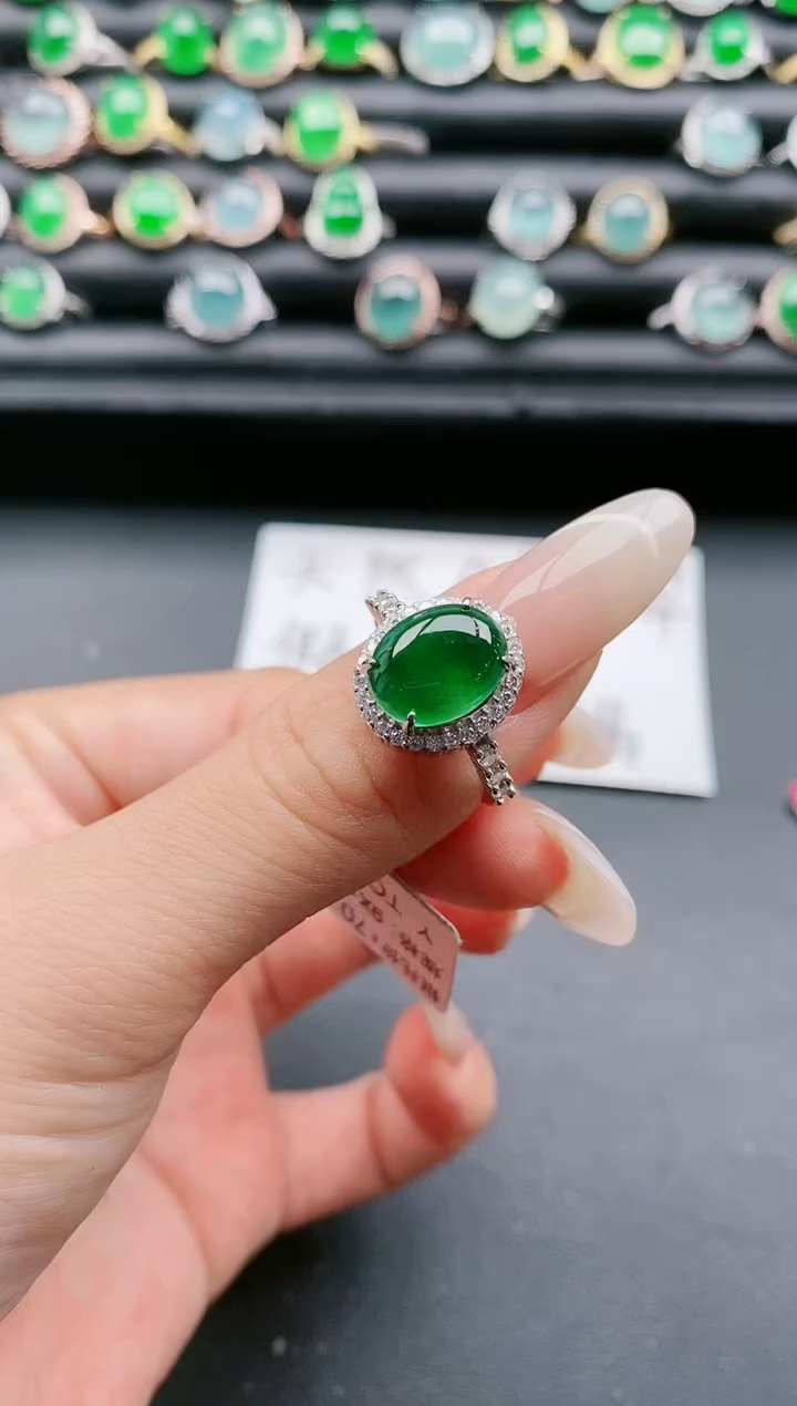 【闪购商品】翡翠戒指银S925镶嵌11111111111