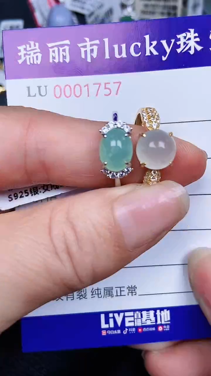 颈饰银S925镶嵌翡翠1757