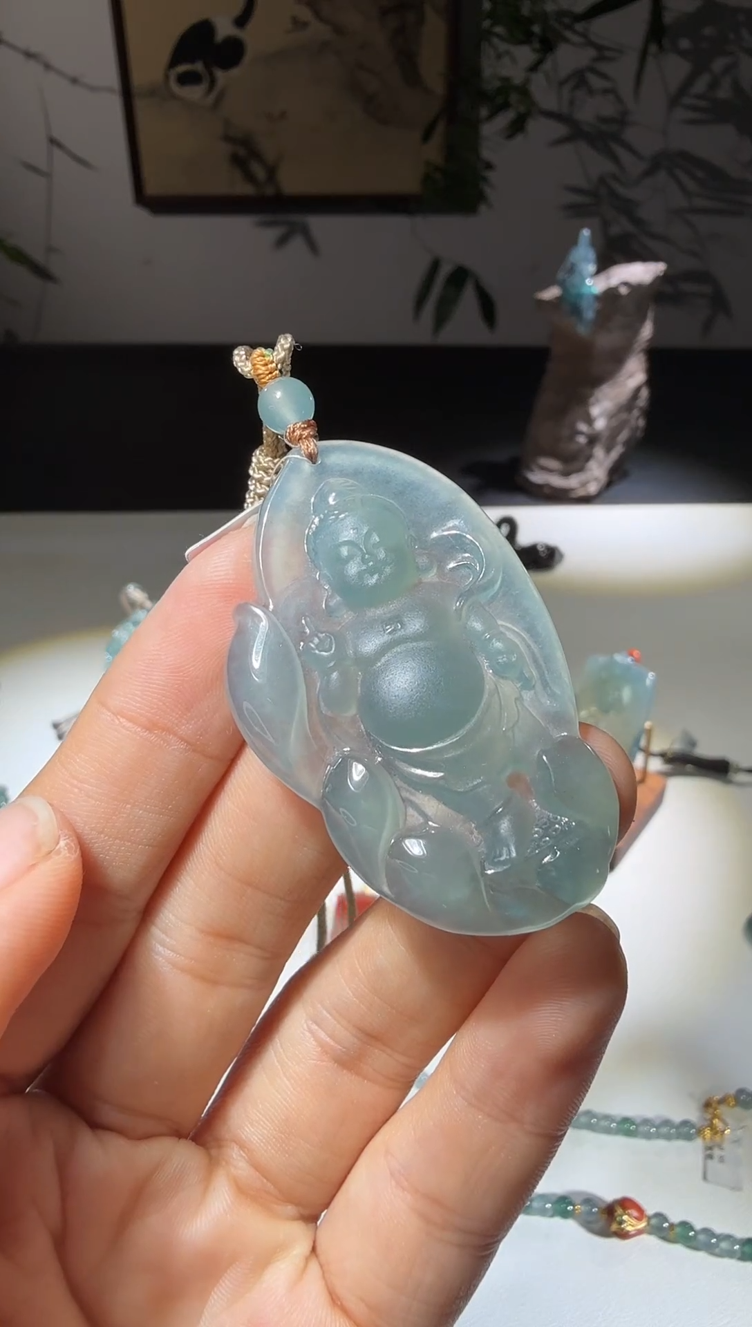 吊坠(不含链)未镶嵌翡翠太子佛