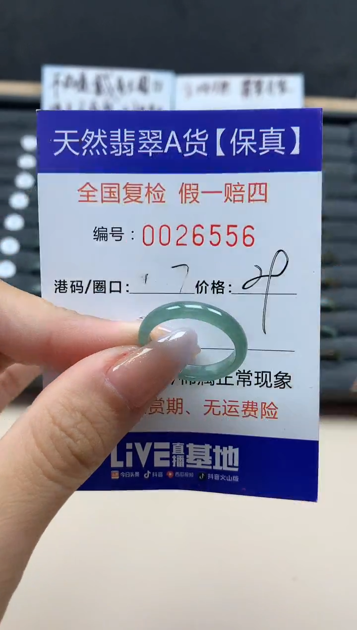【闪购商品】翡翠戒指未镶嵌天然26556