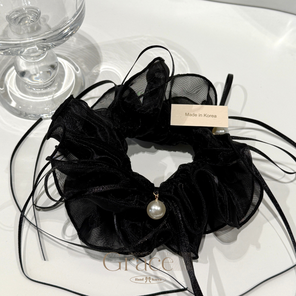 「女神系列-黑珠艺」韩国25四季百搭发绳发圈肠圈丸子头