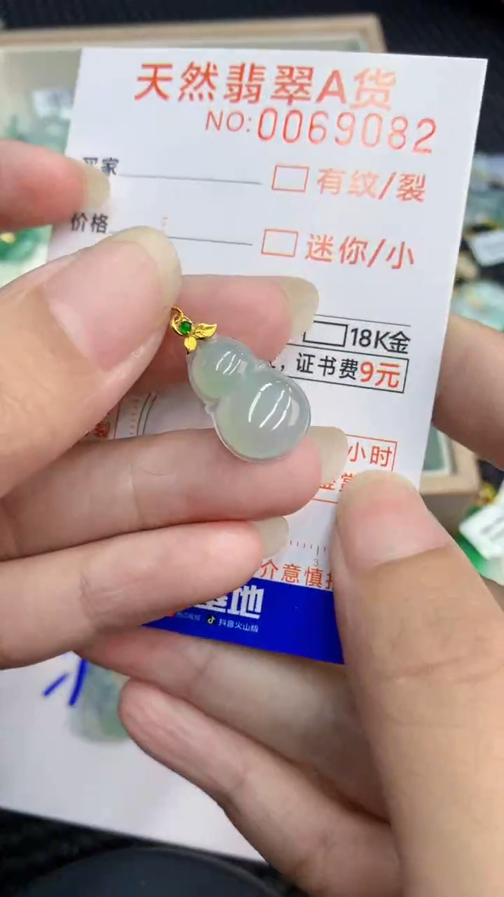 【闪购商品】翡翠颈饰18K金镶嵌            8