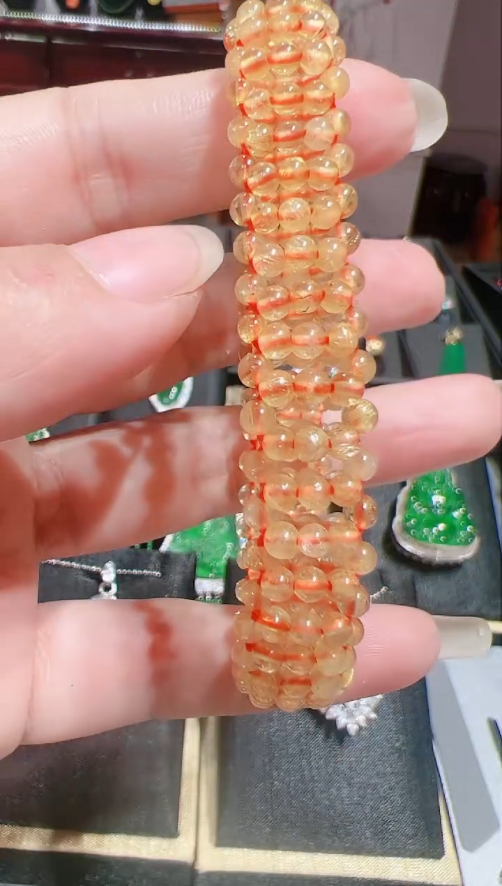 【闪购商品】黄晶手串未镶嵌202522419