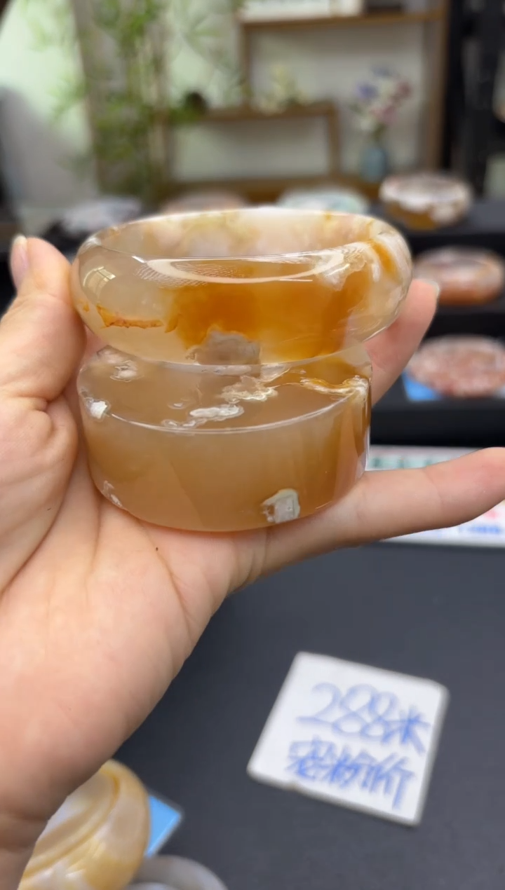 【闪购商品】石英质玉手镯未镶嵌C78(60圈赠送镯心)