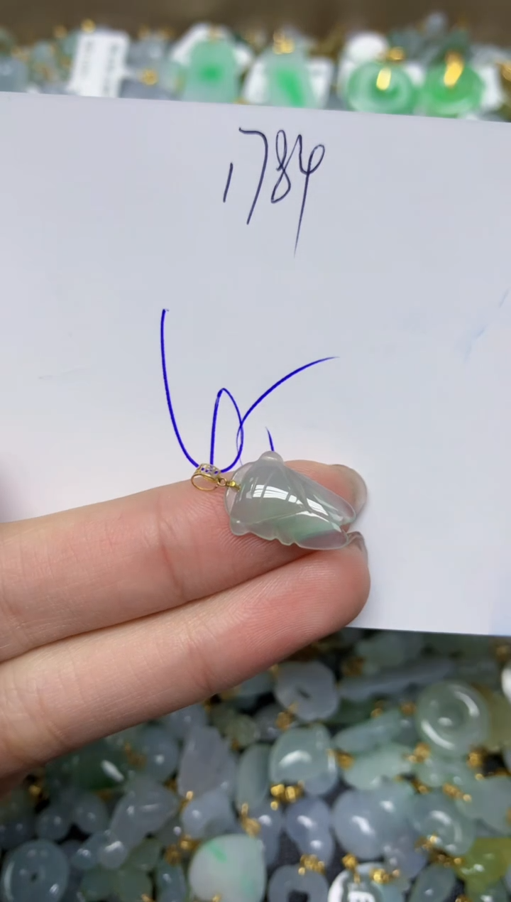 【闪购商品】翡翠颈饰18K金镶嵌 天然翡翠A货