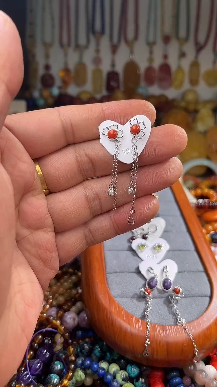 银S925镶嵌.南红玛瑙?*妹 一物一拍 163594