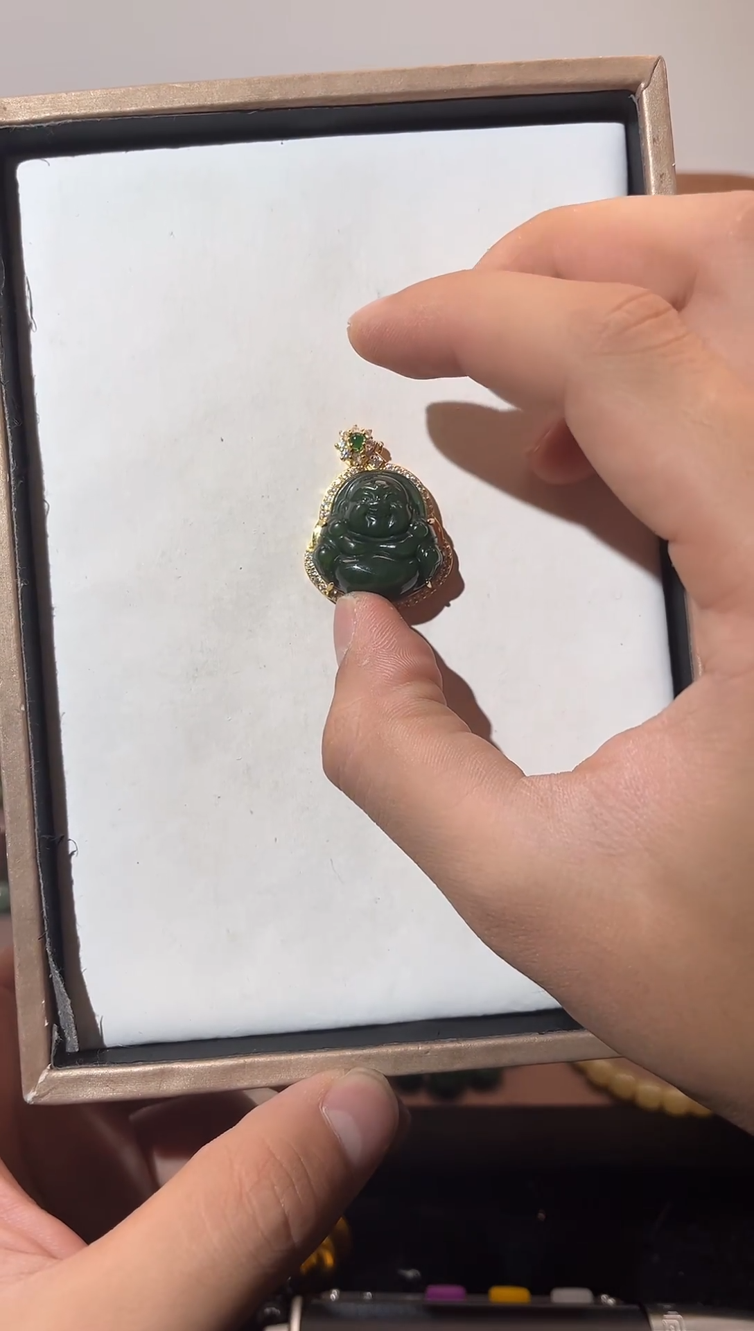 未镶嵌和田玉挂件佛公吊坠