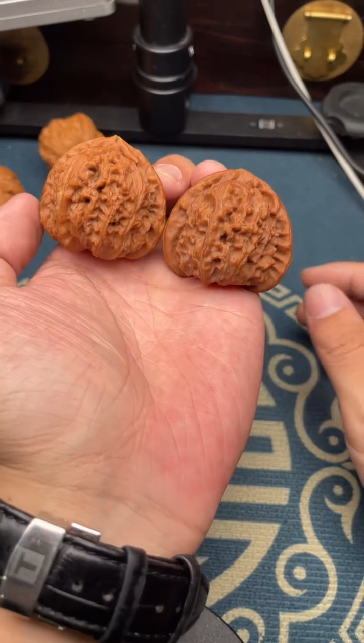 文玩核桃吊坠白狮子42+