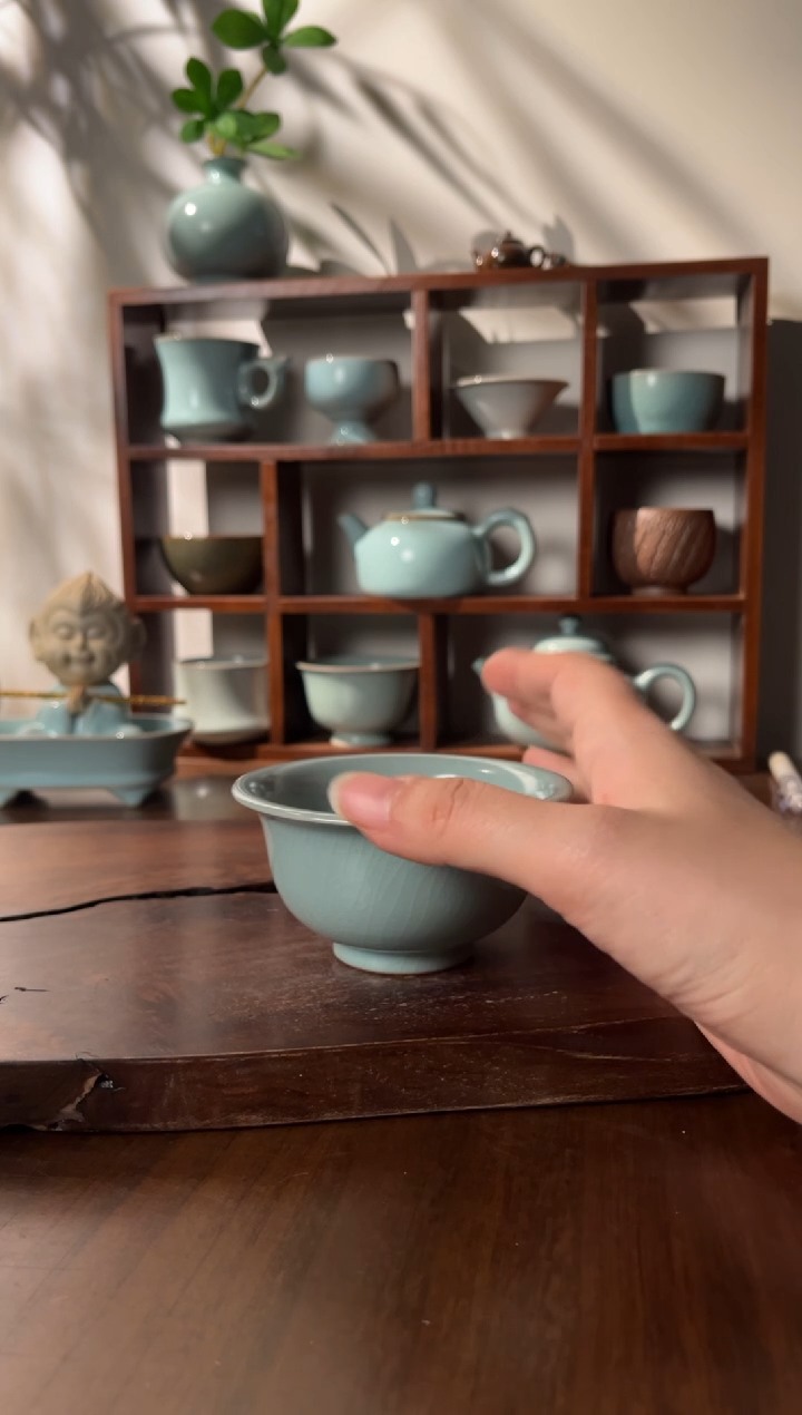 【闪购商品】杯清凉寺李布托仿古釉色压手杯