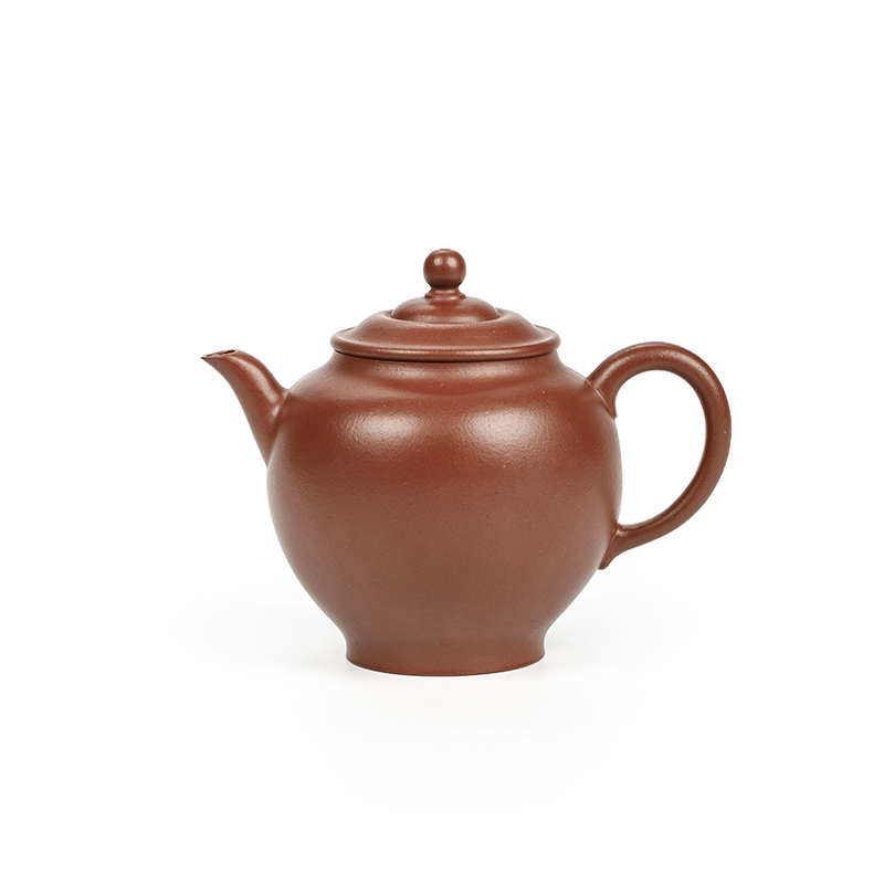 佘益君 涟漪 朱泥宜兴原矿全手工紫砂壶 高端茶器 素版中品AH9465