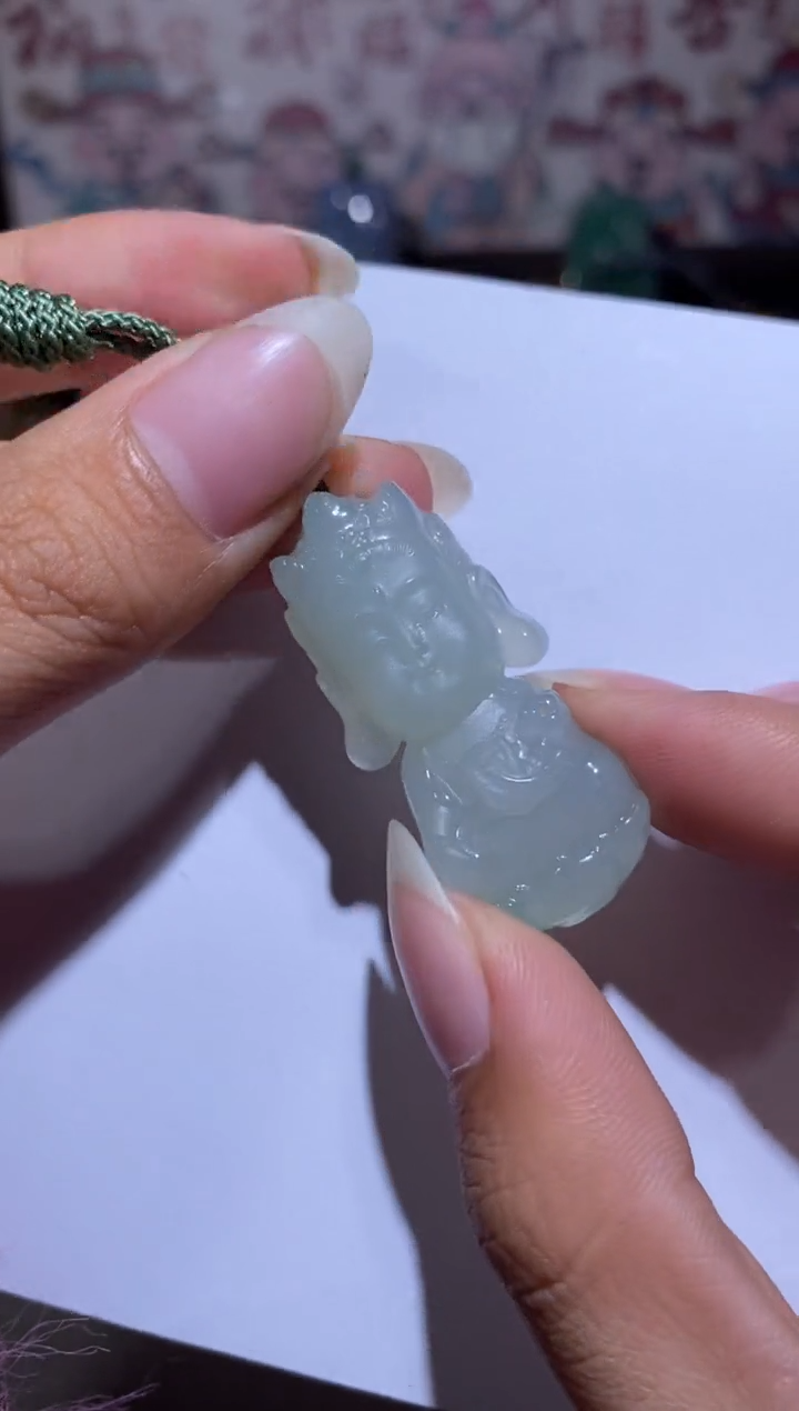 【闪购商品】翡翠颈饰未镶嵌度母宝宝佛