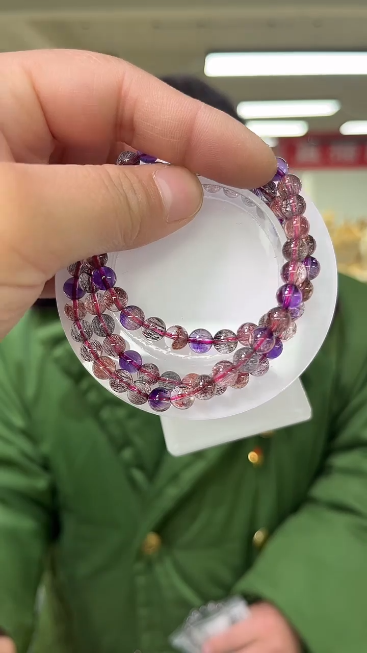 【闪购商品】水晶手链未镶嵌天然超七多圈手串多样性发一6mm