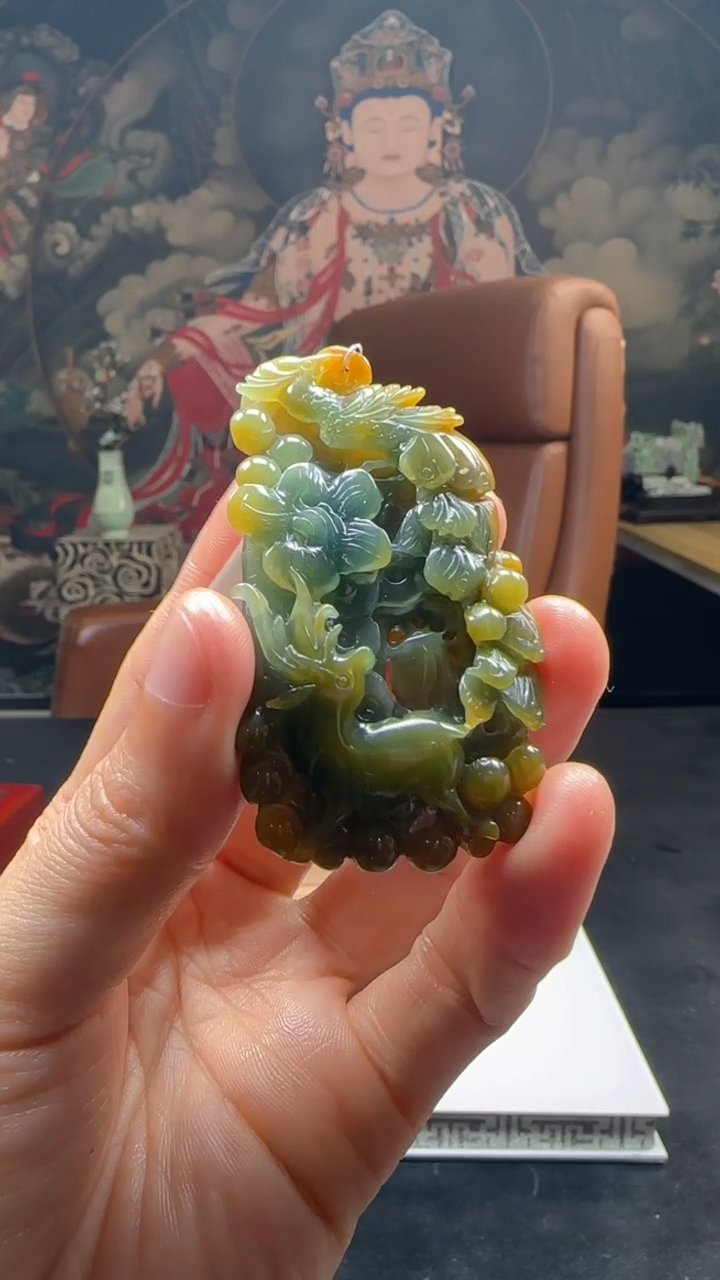 【闪购商品】定制翡翠未镶嵌L-@@QJXC116102