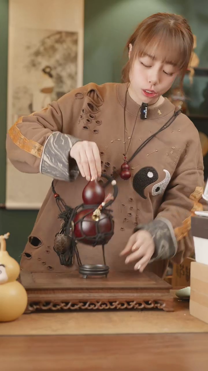 【闪购商品】216号精品天然大漆工艺防渗内胆酒葫芦~