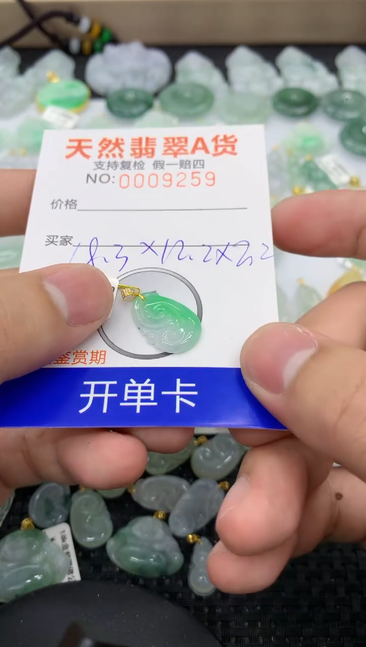 【闪购商品】翡翠颈饰18K金镶嵌11111111111