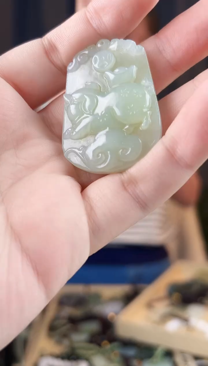 颈饰未镶嵌和田玉拍一发一，多样性发货