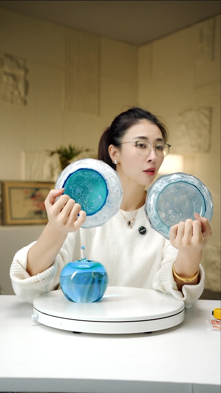 手工艺品琉璃爱莫奈花园系列小果碗