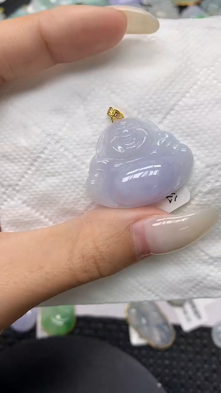 颈饰18K金镶嵌翡翠11111111111