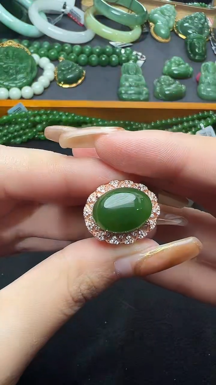 【闪购商品】和田玉戒指未镶嵌28