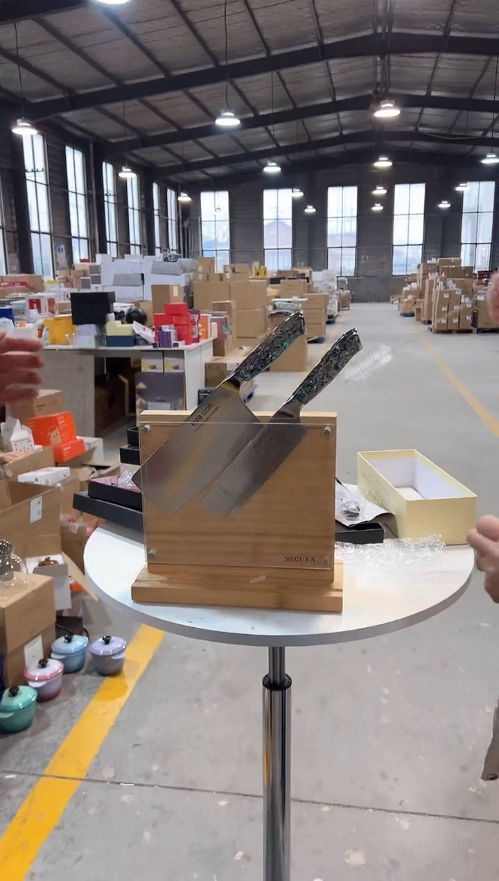 【闪购商品】无铅玻璃出欧洲磁性刀架