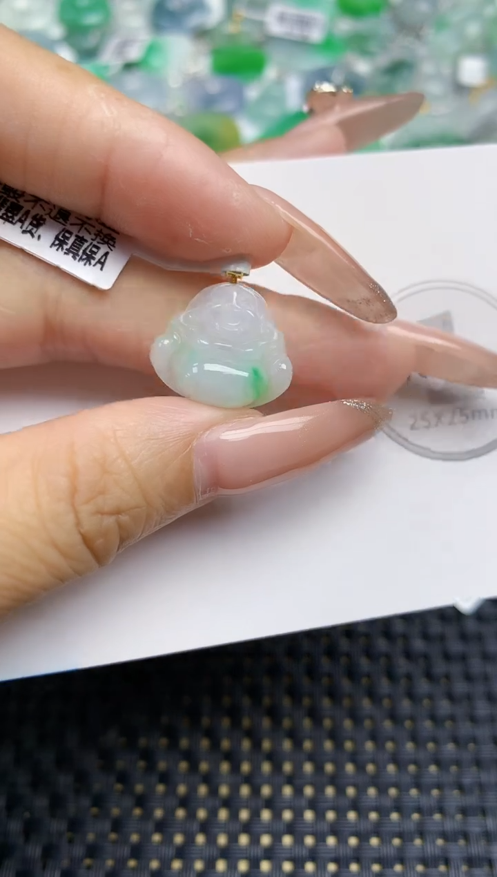 颈饰未镶嵌翡翠天然缅甸A货翡翠百元以上9元证书费自理