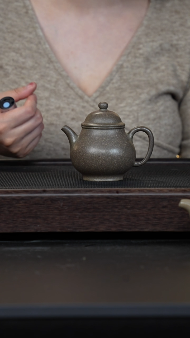 【闪购商品】紫砂茶壶全砂蟹壳青高潘