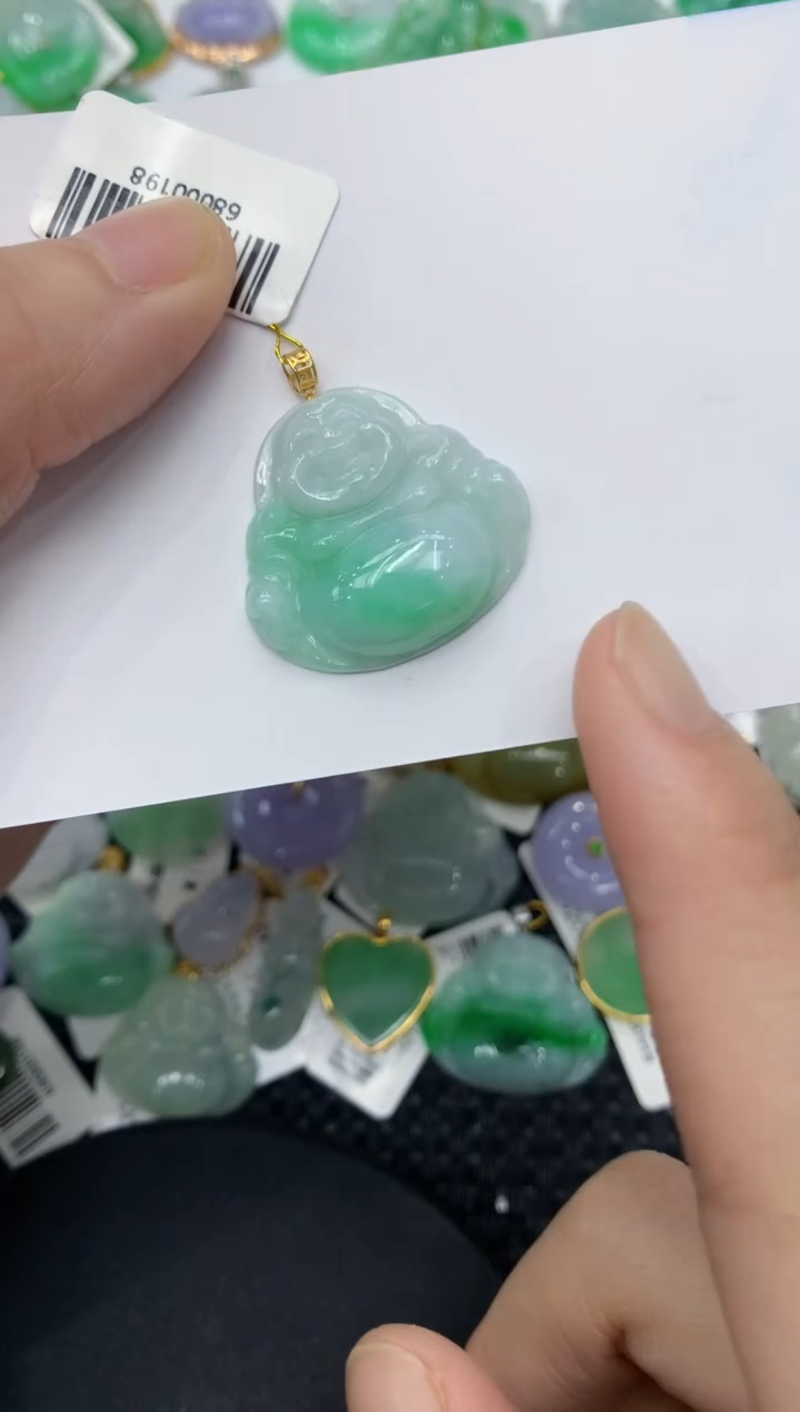 【闪购商品】翡翠颈饰18K金镶嵌11111111111