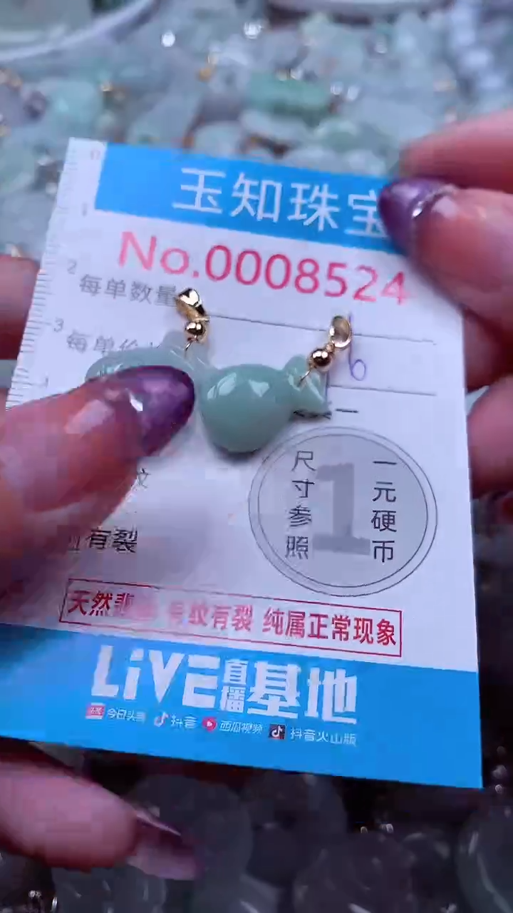 翡翠未镶嵌吊坠(不含链)8524