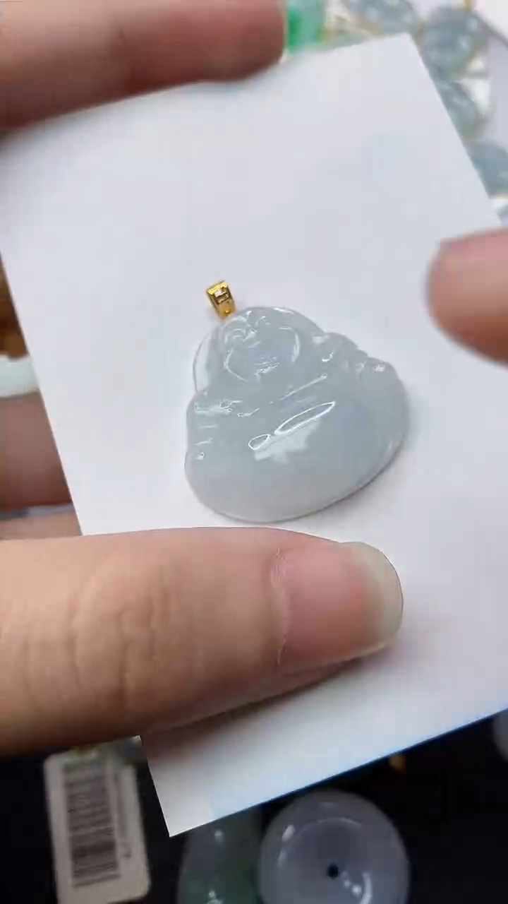 【闪购商品】翡翠颈饰18K金镶嵌91.........