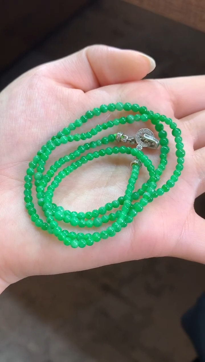 项链未镶嵌翡翠珠链|8800
