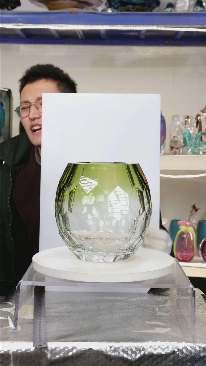 【闪购商品】琉璃【幻彩】高20精品琉璃正常手工痕迹