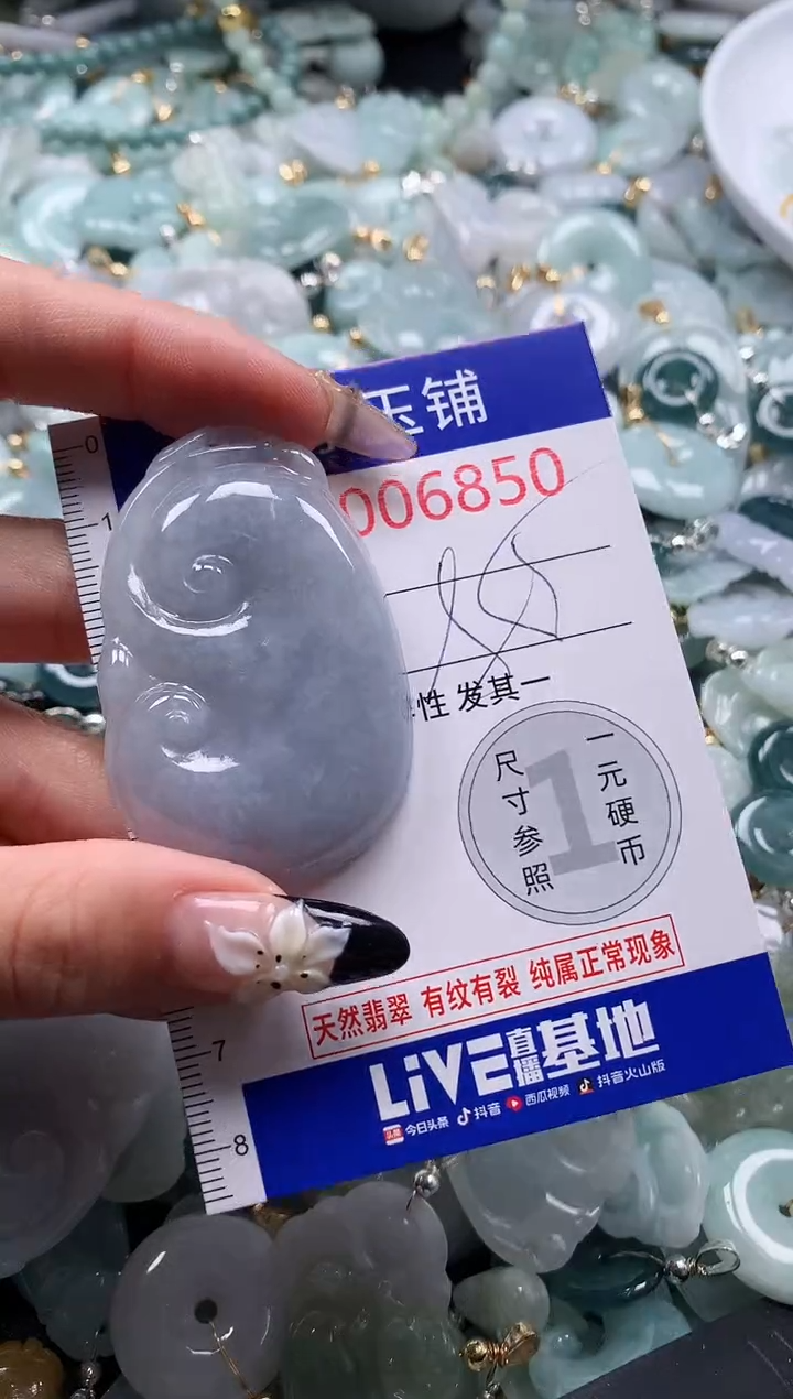 翡翠未镶嵌颈饰6850