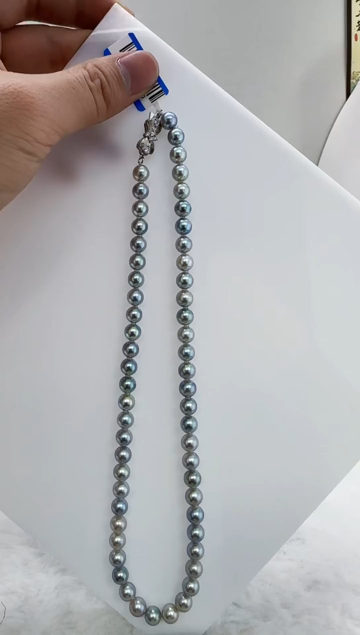 【闪购商品】海水珍珠DA未镶嵌t950 灰珠串7