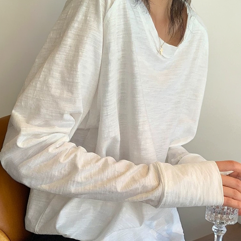 服饰男女百搭宽松薄款长袖简约