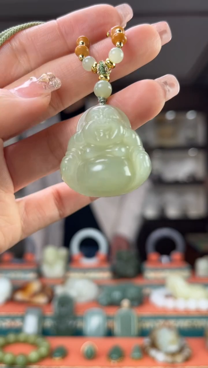 【闪购商品】和田玉颈饰未镶嵌佩佩30mm左右