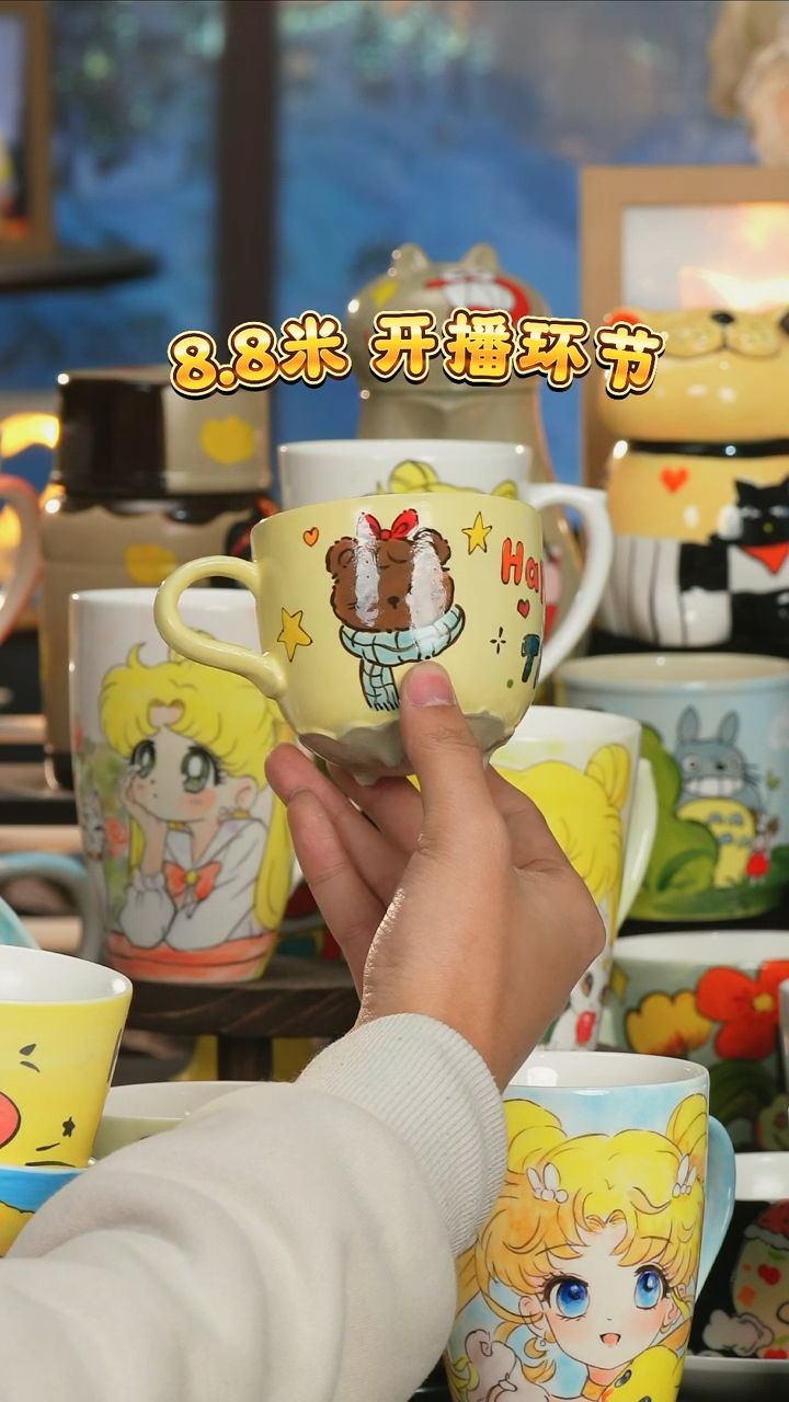 【闪购商品】小幸运纯手工手绘陶瓷