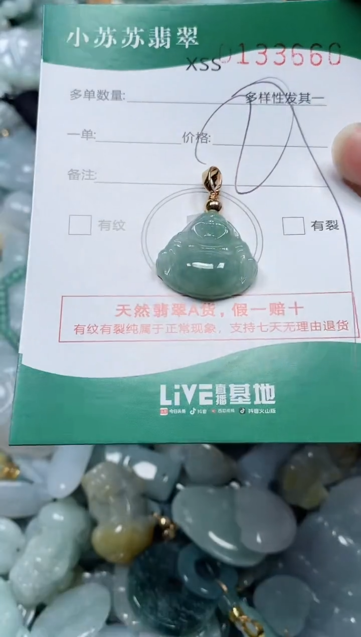 【闪购商品】翡翠颈饰未镶嵌闪购商品0133660