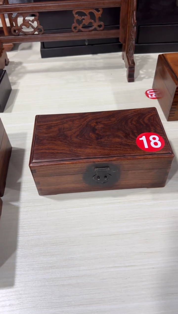 木木 黄花梨翻盖首饰盒1111