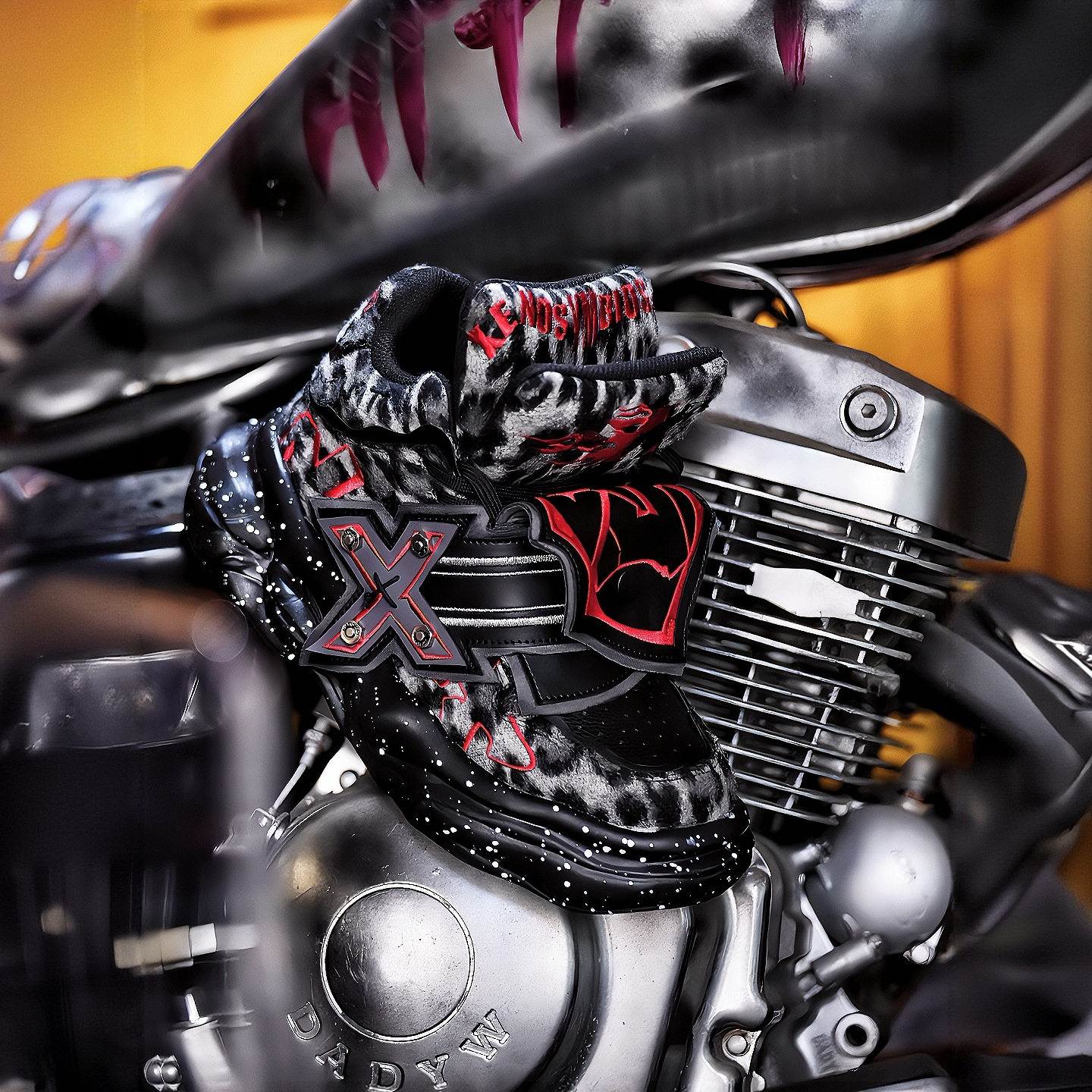 限定款【冲锋甲】男女高帮潮牌百搭增高口袋拼接胶片潮牌痞帅夹克