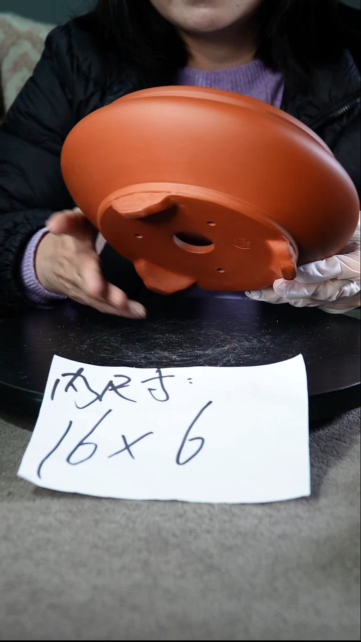 宜兴紫砂花盆小盆