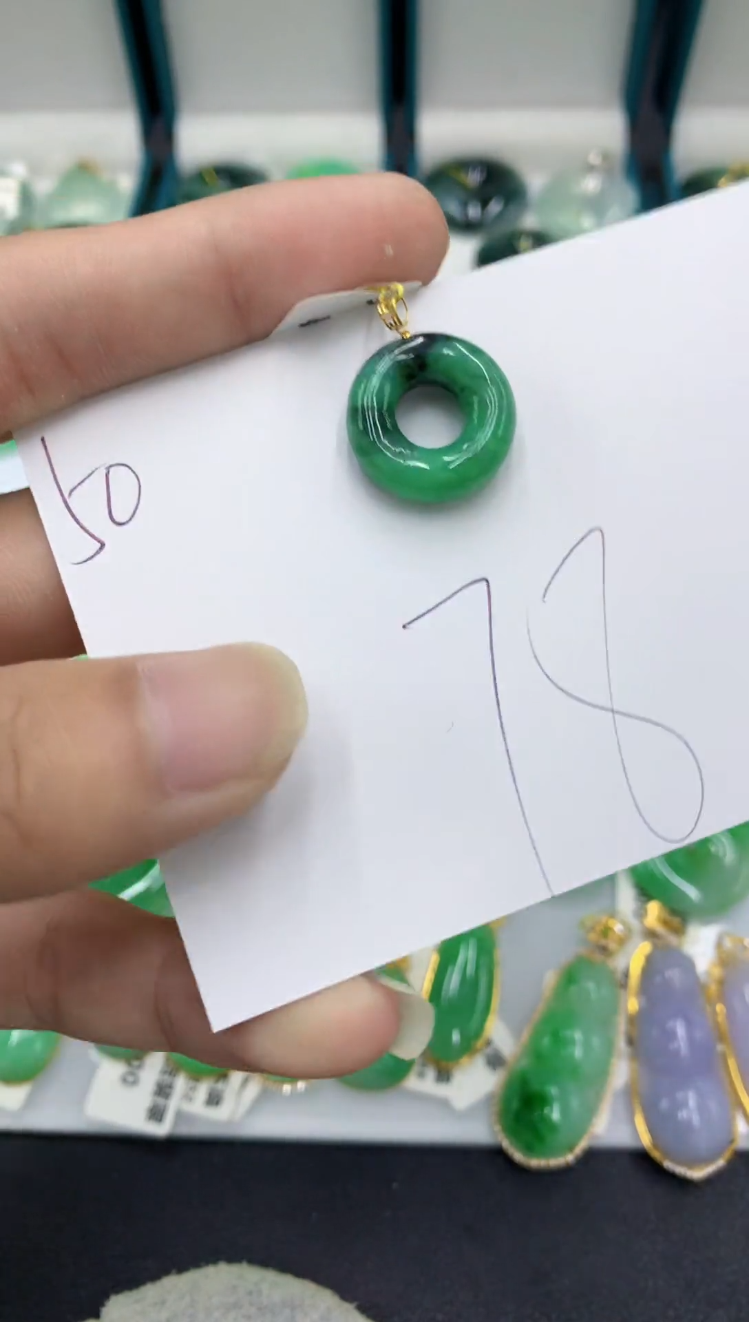 【闪购商品】翡翠颈饰18K金镶嵌翡翠