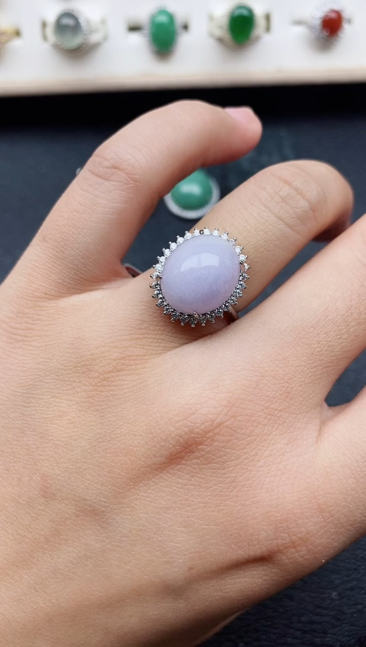 【闪购商品】翡翠戒指银S925镶嵌11111