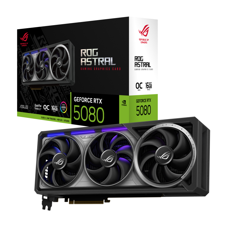 华硕RTX5080 OC 16G黄金夜神白夜神电竞特工大师系列游戏设计显卡