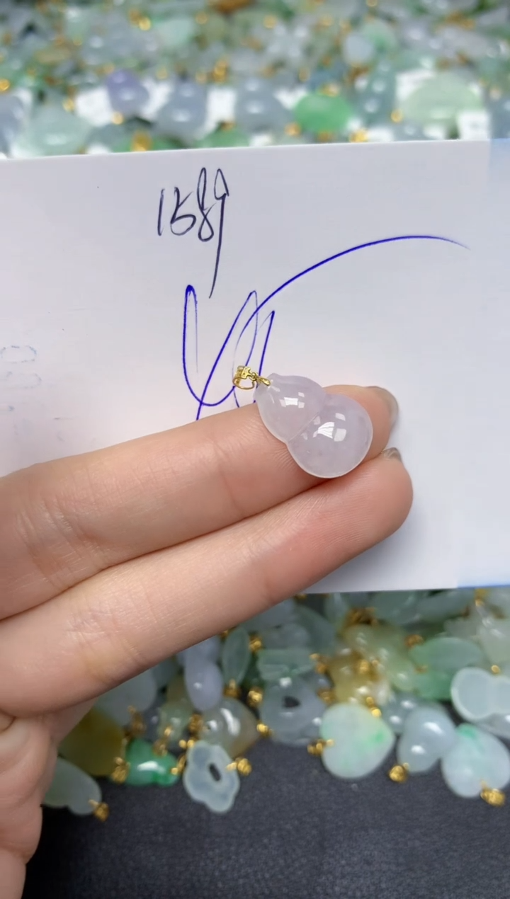 【闪购商品】翡翠颈饰18K金镶嵌天然翡翠A货