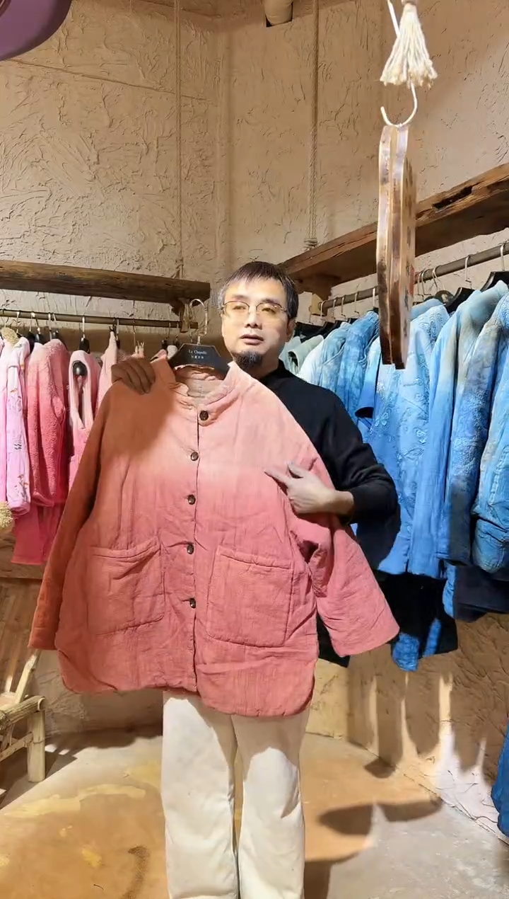 薯莨染植物染棉服1