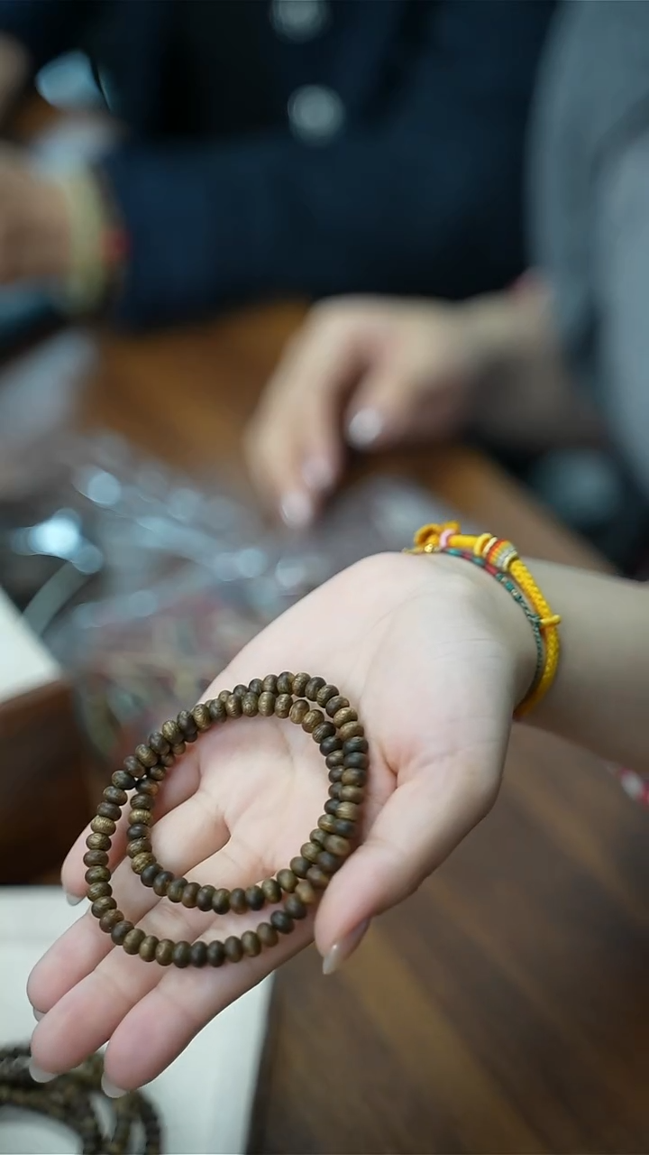 ABS香手串双圈算盘珠