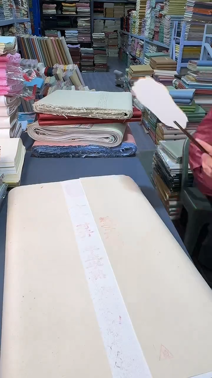 纯手工六尺对开50张白色煮锤半生熟