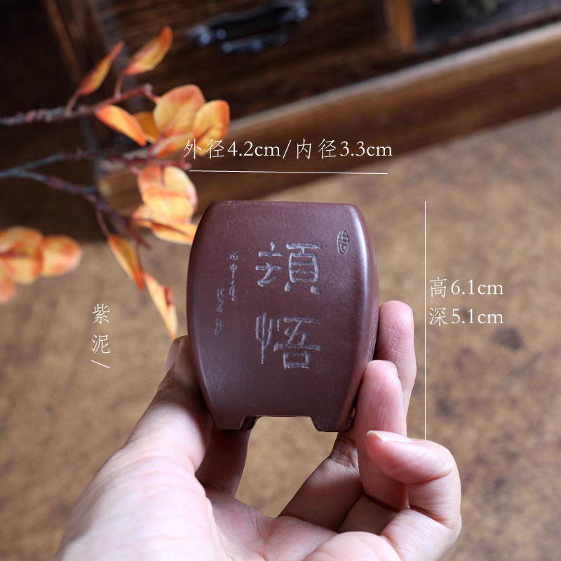 精选紫砂微型花盆盆景掌中宝盆张可磊款3.5*5